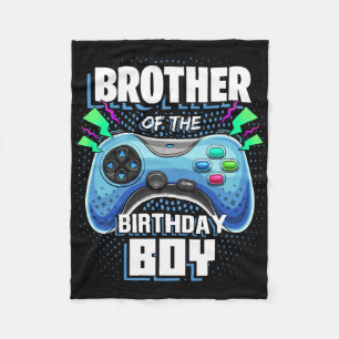 Bruder des Geburtstagsjungen Matching Video Game B Fleecedecke