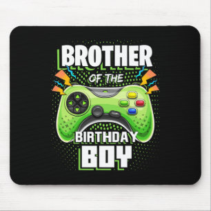Bruder des Geburtstagsjungen Matching Video Game B Mousepad