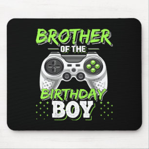 Bruder des Geburtstagsjungen Matching Video Game B Mousepad