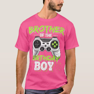 Bruder des Geburtstagsjungen Matching Video Game B T-Shirt