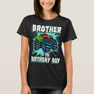 Bruder des Geburtstagsjungen Monster Truck Geburts T-Shirt
