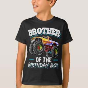 Bruder des Geburtstagsjungen Monster Truck Geburts T-Shirt