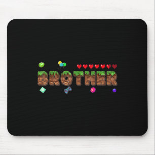Bruder des Geburtstagsjungen Pixel-Spiel Matching  Mousepad
