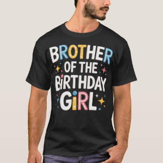 Bruder des Geburtstagskind-Rosa Familienparty T-Shirt