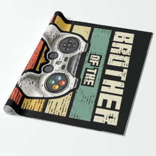 Bruder des Geburtstagsspielers Geschenk Geschenkpapier
