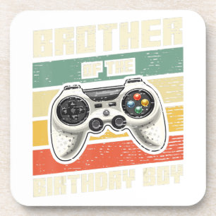 Bruder des Geburtstagsspielers Geschenk Getränkeuntersetzer