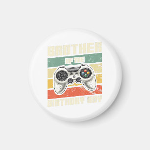Bruder des Geburtstagsspielers Geschenk Magnet