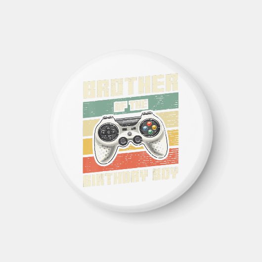 Bruder des Geburtstagsspielers Geschenk Magnet (Vorne)