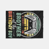 Bruder des Geburtstagsspielers Matching F Fleecedecke (Vorderseite (Horizontal))