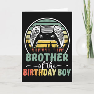 Bruder des Geburtstagsspielers Matching F Karte