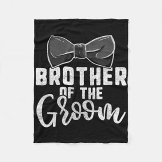 Bruder des Groom-Shirts für Jungen Funny Bachelor Fleecedecke