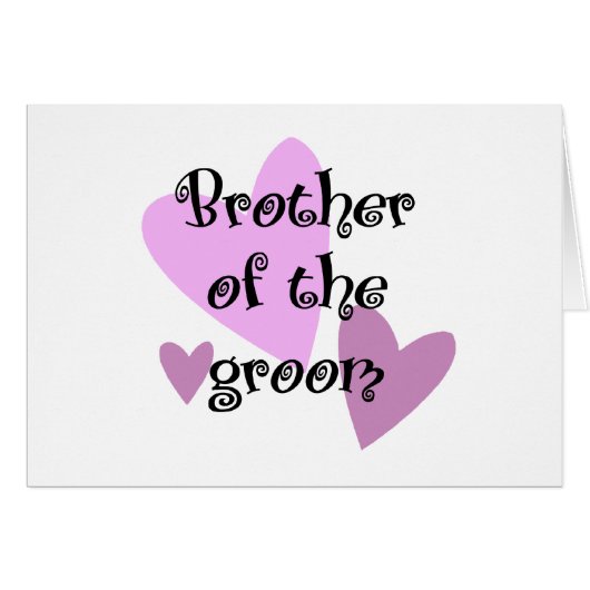 Bruder des Grooms (Vorderseite (Horizontal))