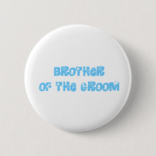 Bruder des Grooms Button (Vorderseite)