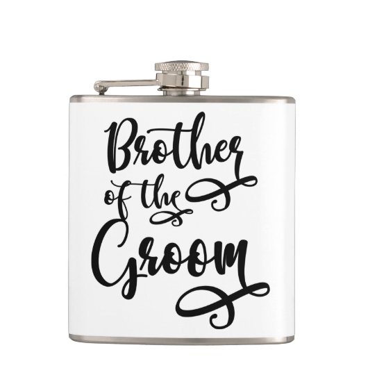 Bruder des Grooms Flachmann (Vorderseite)