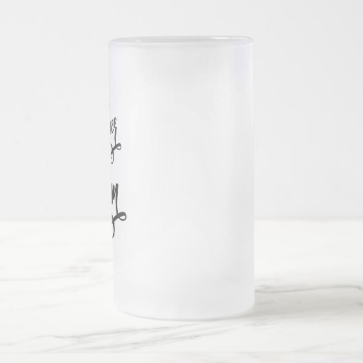 Bruder des Grooms Mattglas Bierglas (Mittel)