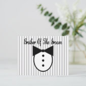 Bruder des Grooms Postkarte (Stehend Vorderseite)