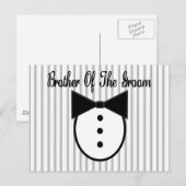 Bruder des Grooms Postkarte (Vorne/Hinten)