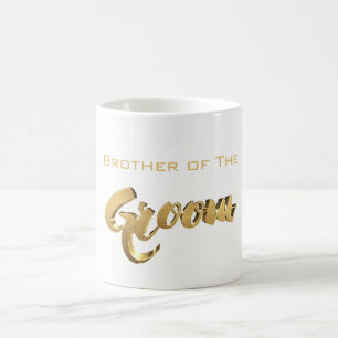 Bruder des großartigen Typografie-Goldtextes Kaffeetasse