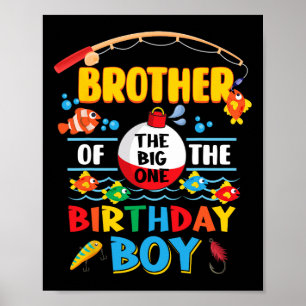 Bruder des Großen Fischen 1. Geburtstag Ofisa Poster
