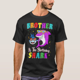Bruder des Hais Geburtstagsfamilie Geburtstags Lit T-Shirt