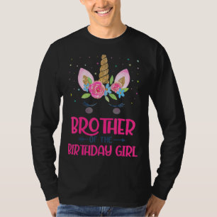 Bruder des Party der Geburtstagskameradine T-Shirt
