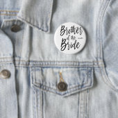 Bruder des Skript-Art-Hochzeits-Party der Braut-| Button (Beispiel)