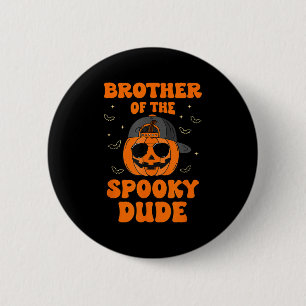 Bruder des unheimlichen Typs Halloween Pumpkin Geb Button