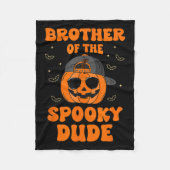Bruder des unheimlichen Typs Halloween Pumpkin Geb Fleecedecke (Vorderseite)
