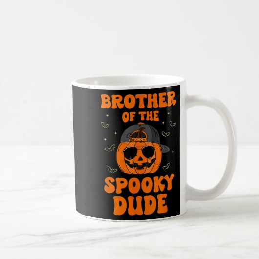 Bruder des unheimlichen Typs Halloween Pumpkin Geb Kaffeetasse (Rechts)