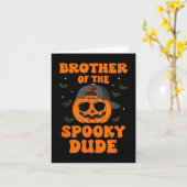 Bruder des unheimlichen Typs Halloween Pumpkin Geb Karte (Gelbe Blume)