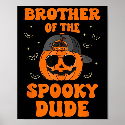Bruder des unheimlichen Typs Halloween Pumpkin Geb Poster (Vorne)