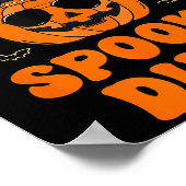 Bruder des unheimlichen Typs Halloween Pumpkin Geb Poster (Ecke)