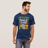 Bruder des wilden Zoo Birthday Safari T-Shirt (Vorne ganz)