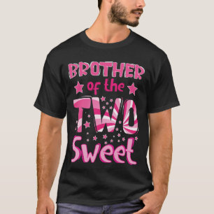 Bruder des Zwei süße Donut-Geburtstags-T-Shirts T-Shirt