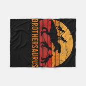 Bruder Dinosaur 5 Kind Funny Big Little Bruder Fleecedecke (Vorderseite (Horizontal))