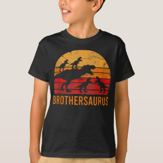 Bruder Dinosaur 5 Kind Funny Big Little Bruder T-Shirt