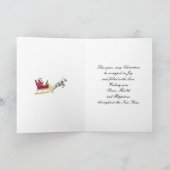 Bruder, ein goldener Effekt Weihnachtskarte Feiertagskarte (Innenseite)