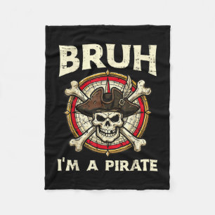 Bruder ein Piratenschädel lustiger Halloween-Humor Fleecedecke