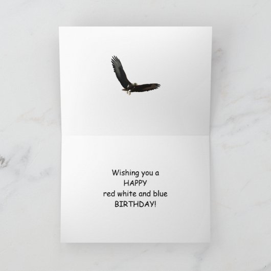 Bruder, eine patriotische Geburtskarte Karte (Innenseite)