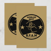 Bruder einer anderen Mutter Feiertagskarte (Vorne/Hinten)