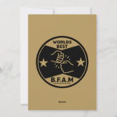 Bruder einer anderen Mutter Feiertagskarte (Rückseite)