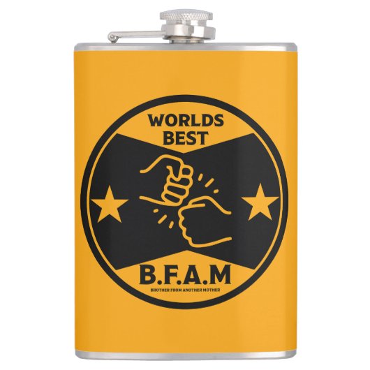 Bruder einer anderen Mutter Flachmann (Vorderseite)