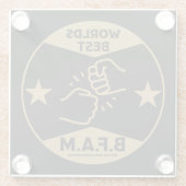 Bruder einer anderen Mutter Glasuntersetzer (Rückseite)