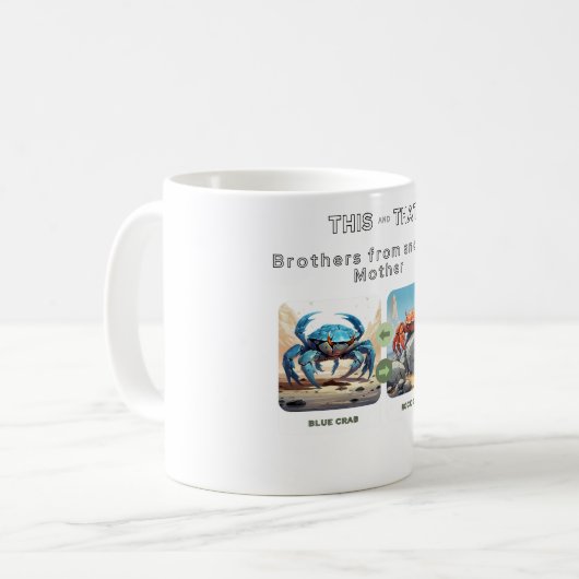 Brüder einer anderen Mutter Kaffeetasse (Vorderseite Links)