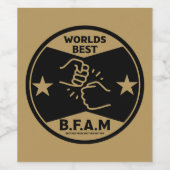 Bruder einer anderen Mutter Weinetikett (Einzelnes Label)