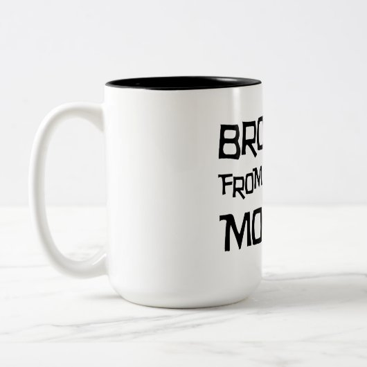 Bruder einer anderen Mutter Zweifarbige Tasse (Links)