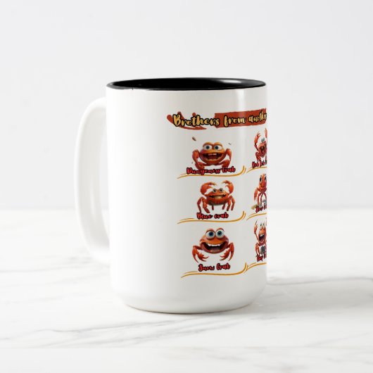 Brüder einer anderen Mutter Zweifarbige Tasse (Vorderseite Links)