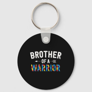 Bruder einer Kriegerfamilie Bro Welt Autismus bewu Schlüsselanhänger