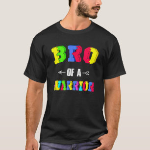 Bruder einer Kriegerfamilie Bro Welt Autismus bewu T-Shirt