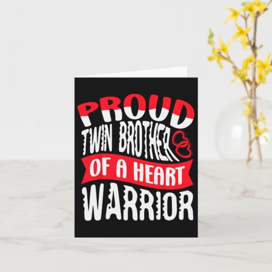 Bruder eines Herzkrankheitsfehlers ch Karte (Gelbe Blume)